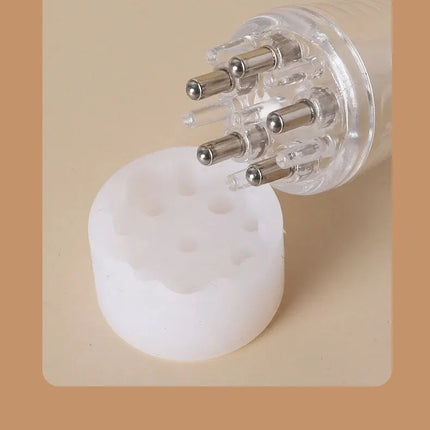 Scalp Applicator Hair Regrowth & Styling Solution Guide Comb Hexagon Head Oil Roller Ball Massage Comb Massage Relaxation Tools