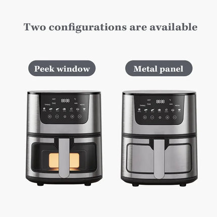 Electric Air Fryer Smart 7L Multi-function Hot Convection Oven Deep Fryer Without Oil LED Touch Control 1400W Visible Window