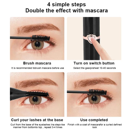 Heated Eyelash Curler 2 Heating Modes Quick Heating Natural Curl Eyelash Curler Long Lasting for Quick Natural Curling