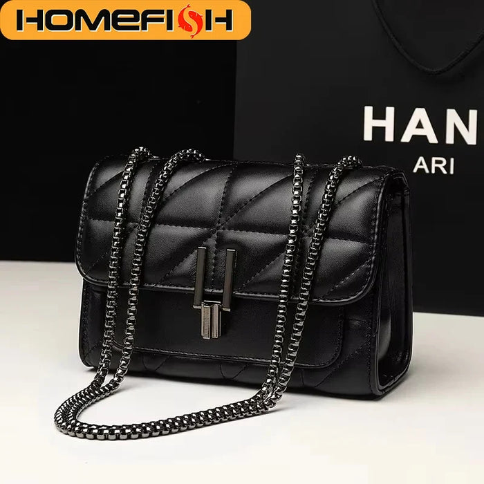 Lingge bag, chain bag, single shoulder bag, diagonal cross style crossbody bag for women