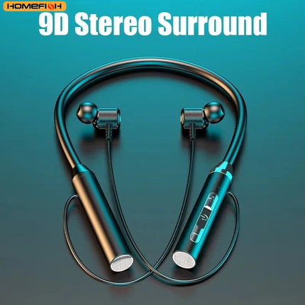 Magnetic Sport Neckband Neck-hanging TWS Earbuds with Mic