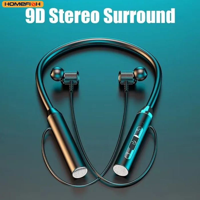 Magnetic Sport Neckband Neck-hanging TWS Earbuds with Mic