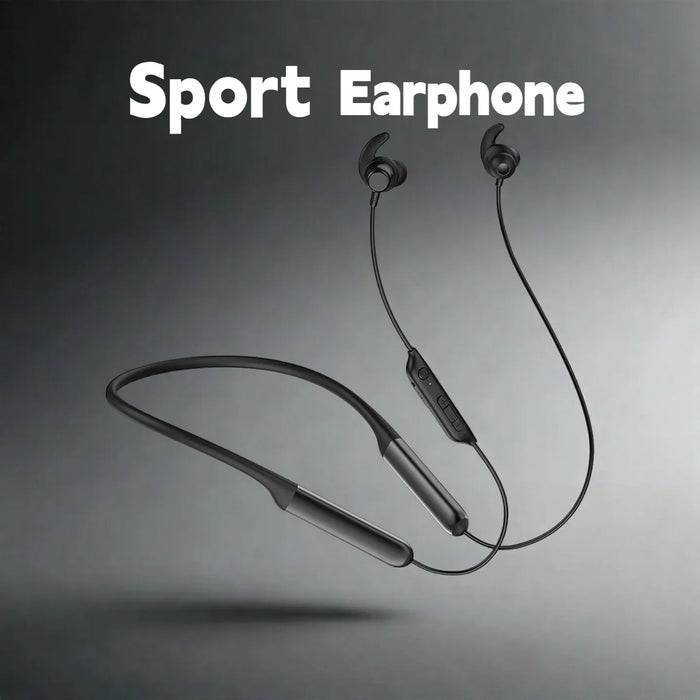 Magnetic sports wireless neckband with dual battery