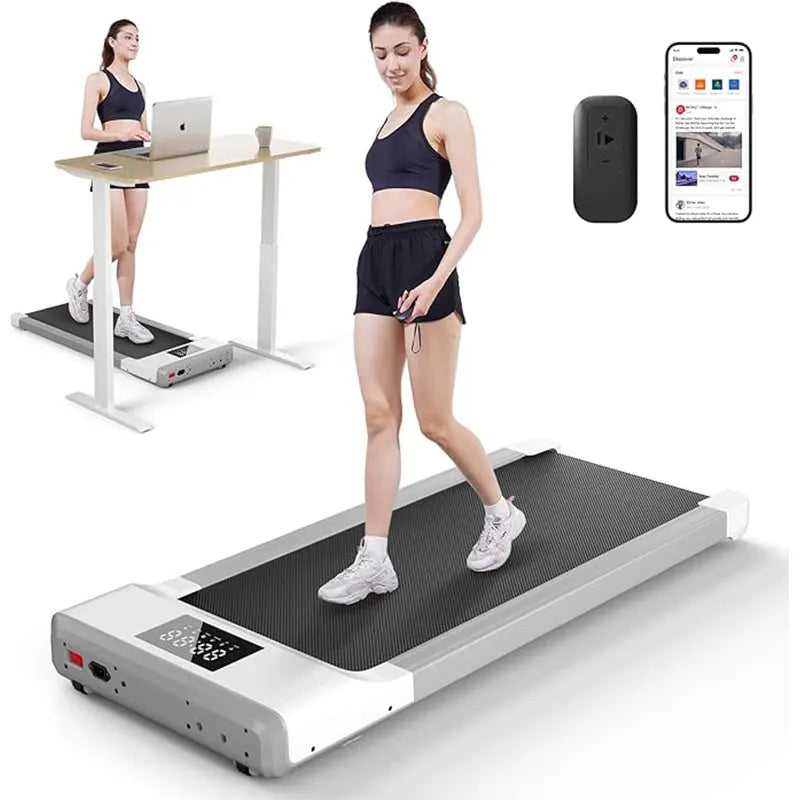 100CM Long Walking Area 300 lb Walking Pad ,Under Desk Treadmill with Remote Control ,2 in 1 Portable Walking Treadmill for Home