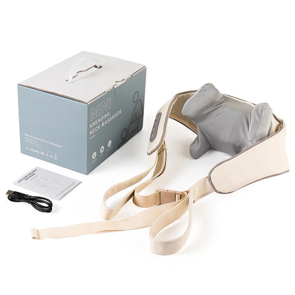 Wireless Neck And Back Massager Neck And Shoulder Kneading Massage Shawl Neck Cervical Relaxing Trapezius Massager