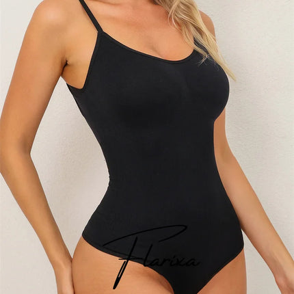 Flarixa Seamless Shapewear Bodysuit for Women Faja Full Body Shaper Thong Soft Body Shaping Sculpting Breast Slimming Underwear