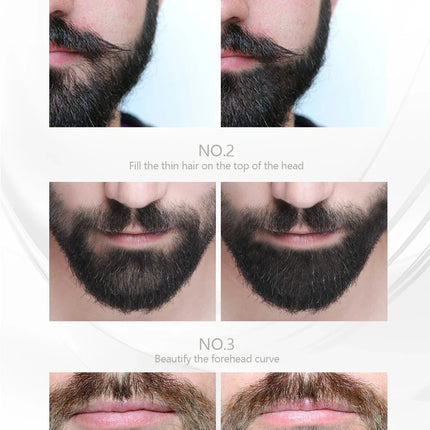 Sevich Waterproof Beard Filler Beard Hair Shadow Powder Root Cover Up Concealer Fill In Thinning Instantly Modify Fluffy Powder