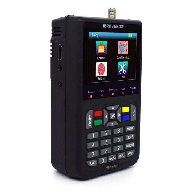 Buscador de señal satelital digital iBRAVEBOX V9 Finder, enchufe de EE. UU., enchufe de EE. UU.