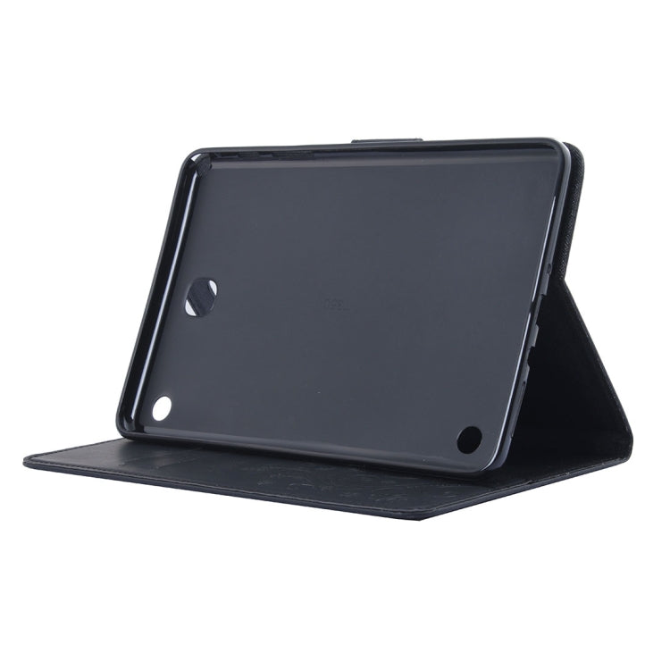 For Galaxy Tab A 8.0 / T350 Pressed Flowers Butterfly Pattern Horizontal Flip PU Leather Case with Magnetic Buckle & Holder & Card Slots & Wallet