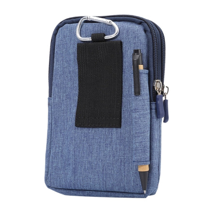 Universal Jeans Leisure Style Leather Case / Waist Bag for Galaxy S9+ & S8+ & Note 8 & S7 Edge / iPhone X  & 7 & 7 Plus & 6 Plus & 6s Plus / Huawei Mate 8, Size:18.0 x 11.0 x 2.5cm