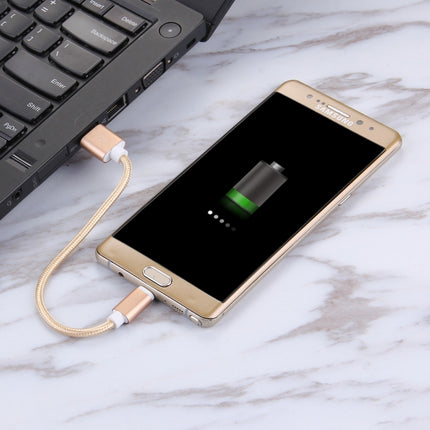 Woven Style USB-C / Type-C 3.1 Male to USB 2.0 Male Data Sync Charging Cable, Cable Length: 20cm