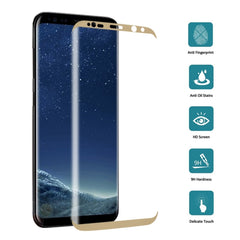 For Galaxy S8 / G950 0.3mm 9H Surface Hardness 3D Curved Silk-screen Full Screen Tempered Glass Screen Protector, For Galaxy S8 / G950