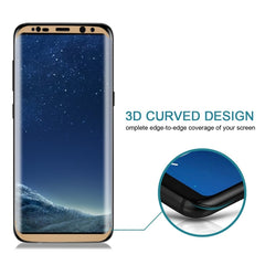 For Galaxy S8 / G950 0.3mm 9H Surface Hardness 3D Curved Silk-screen Full Screen Tempered Glass Screen Protector, For Galaxy S8 / G950