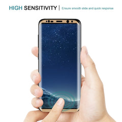 For Galaxy S8 / G950 0.3mm 9H Surface Hardness 3D Curved Silk-screen Full Screen Tempered Glass Screen Protector, For Galaxy S8 / G950