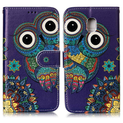 For Galaxy J3 (2017) (EU Version) Gloss Oil Embossed Horizontal Flip Leather Case with Holder & Card Slots & Wallet & Photo Frame, For Galaxy J3 (2017) (EU Version)