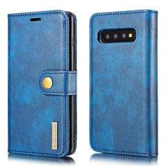 DG.MING Crazy Horse Texture Flip Funda de cuero magnética desmontable para Samsung Galaxy S10 E, con soporte, ranuras para tarjetas y billetera, para Samsung Galaxy S10 E, Galaxy S10 E
