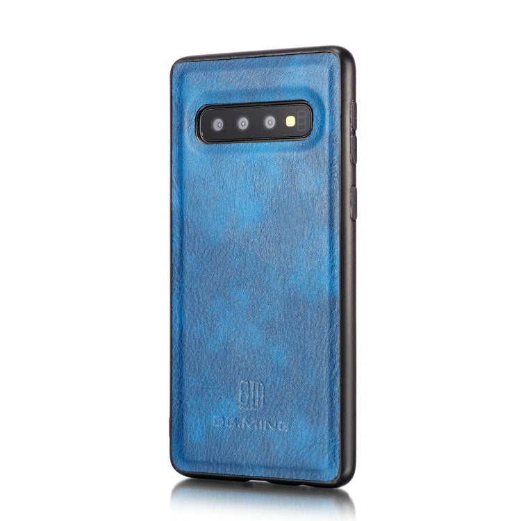 DG.MING Crazy Horse Texture Flip Funda de cuero magnética desmontable para Samsung Galaxy S10 E, con soporte, ranuras para tarjetas y billetera, para Samsung Galaxy S10 E, Galaxy S10 E