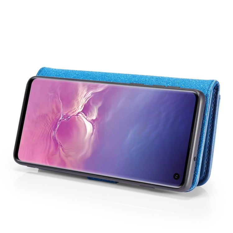 DG.MING Crazy Horse Texture Flip Funda de cuero magnética desmontable para Samsung Galaxy S10 E, con soporte, ranuras para tarjetas y billetera, para Samsung Galaxy S10 E, Galaxy S10 E
