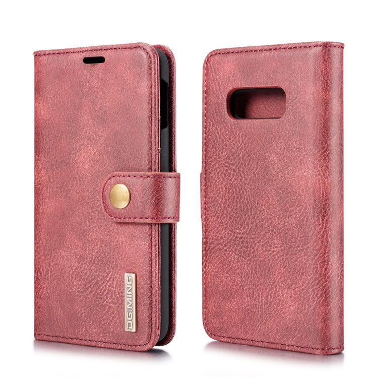 DG.MING Crazy Horse Texture Flip Funda de cuero magnética desmontable para Samsung Galaxy S10 E, con soporte, ranuras para tarjetas y billetera, para Samsung Galaxy S10 E, Galaxy S10 E