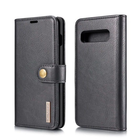 DG.MING Crazy Horse Texture Flip Detachable Magnetic Leather Case for Samsung Galaxy S10, with Holder & Card Slots & Wallet, Galaxy S10, For Samsung Galaxy S10