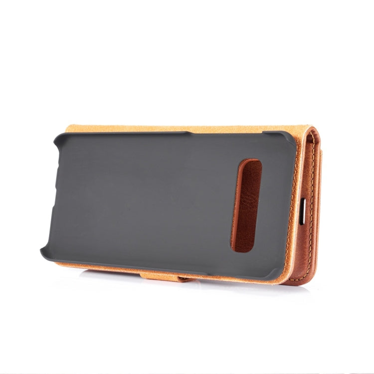 DG.MING Crazy Horse Texture Flip Abnehmbare magnetische Lederhülle für Samsung Galaxy S10, mit Halterung &amp; Kartenfächern &amp; Geldbörse, Galaxy S10, für Samsung Galaxy S10