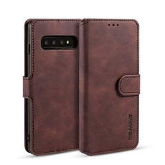 DG.MING Retro Oil Side Horizontal Flip Case for Galaxy S10, with Holder & Card Slots & Wallet, For Galaxy S10, Galaxy S10