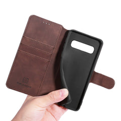 DG.MING Retro Oil Side Horizontal Flip Case for Galaxy S10, with Holder & Card Slots & Wallet, For Galaxy S10, Galaxy S10