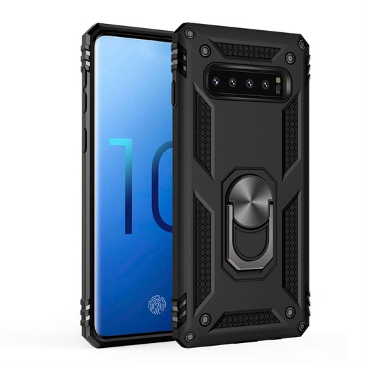 Sergeant Armor Shockproof TPU + PC Protective Case for Galaxy S10, with 360 Degree Rotation Holder, For Galaxy S10