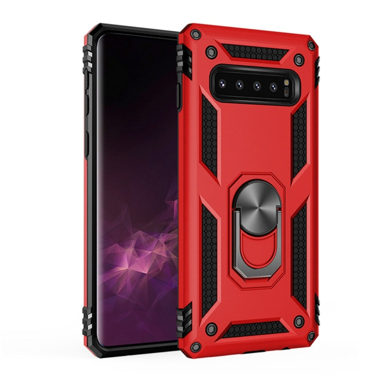 Sergeant Armor Shockproof TPU + PC Protective Case for Galaxy S10 Plus, with 360 Degree Rotation Holder, For Galaxy S10 Plus