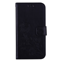 For Galaxy J3 (2017) / J330 (EU Version) Roses Pressed Flower Pattern Horizontal Flip Leather Case with Holder & Card Slots & Wallet, For Galaxy J3 (2017) / J330 (EU Version), For Samsung Galaxy J3 (2017) / J330 (EU Version)