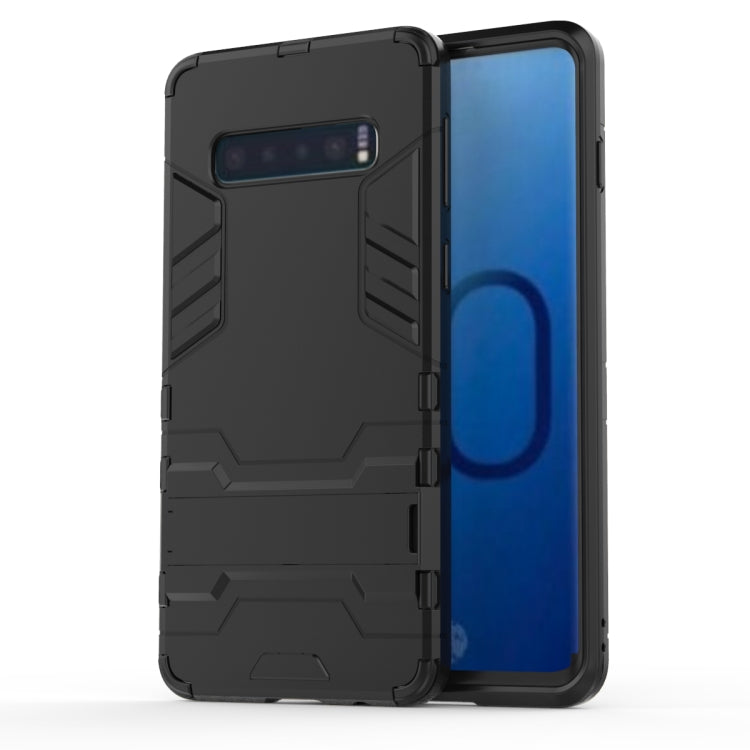 Shockproof PC + TPU Case for Galaxy S10, with Holder, For Samsung Galaxy S10, Galaxy S10