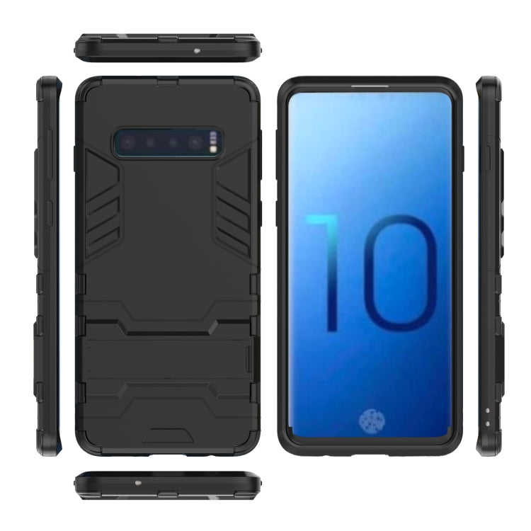 Stoßfeste PC + TPU-Hülle für Galaxy S10, mit Halterung, für Samsung Galaxy S10, Galaxy S10