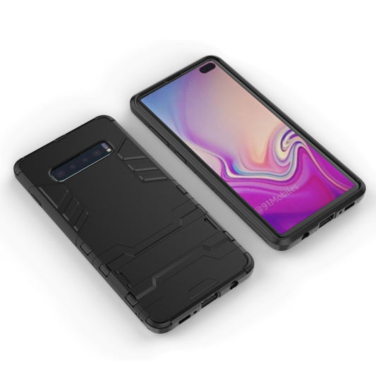 Shockproof PC + TPU Case for Galaxy S10+, with Holder, For Samsung Galaxy S10+, Galaxy S10+, Galaxy S10 Pro