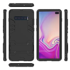 Shockproof PC + TPU Case for Galaxy S10+, with Holder, For Samsung Galaxy S10+, Galaxy S10+, Galaxy S10 Pro