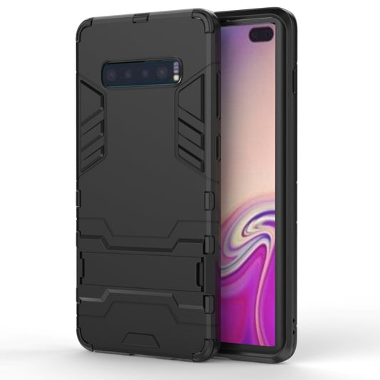 Shockproof PC + TPU Case for Galaxy S10+, with Holder, For Samsung Galaxy S10+, Galaxy S10+, Galaxy S10 Pro