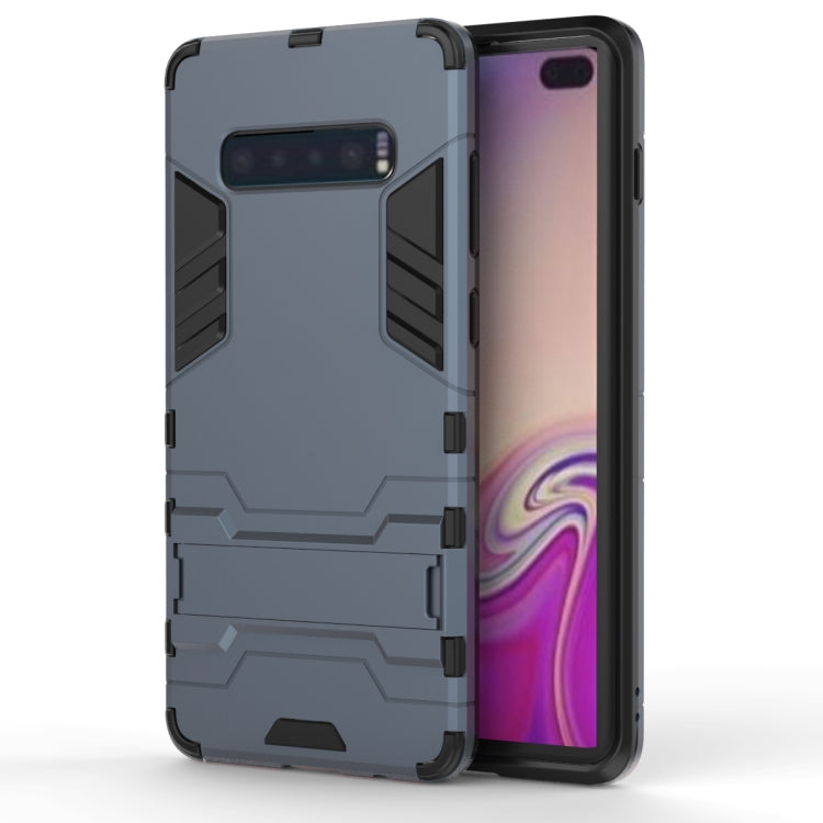 Stoßfeste PC + TPU-Hülle für Galaxy S10+, mit Halterung, für Samsung Galaxy S10+, Galaxy S10+, Galaxy S10 Pro