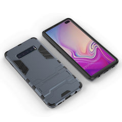 Stoßfeste PC + TPU-Hülle für Galaxy S10+, mit Halterung, für Samsung Galaxy S10+, Galaxy S10+, Galaxy S10 Pro