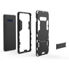 Stoßfeste PC + TPU-Hülle für Galaxy S10+, mit Halterung, für Samsung Galaxy S10+, Galaxy S10+, Galaxy S10 Pro