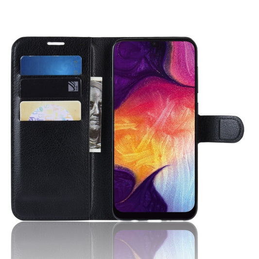 Litchi Texture Horizontal Flip Leather Case for Galaxy A50, with Wallet & Holder & Card Slots, For Galaxy A50 (1), For Galaxy A50  (1)