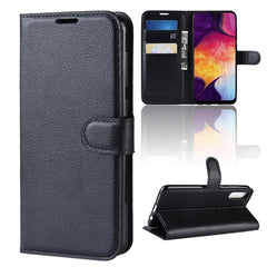 Litchi Texture Horizontal Flip Leather Case for Galaxy A50, with Wallet & Holder & Card Slots, For Galaxy A50 (1), For Galaxy A50  (1)