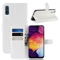 Litchi Texture Horizontal Flip Leather Case for Galaxy A50, with Wallet & Holder & Card Slots, For Galaxy A50 (1), For Galaxy A50  (1)