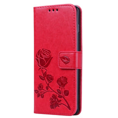 Horizontale Klapphülle aus PU-Leder mit Rosenprägung für das Galaxy S10 Plus, mit Halter &amp; Kartenfächern &amp; Geldbörse, für Samsung Galaxy S10 Plus