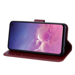 Horizontale Klapphülle aus PU-Leder mit Rosenprägung für Galaxy S10e, mit Halter &amp; Kartenfächern &amp; Geldbörse, für Samsung Galaxy S10e, Galaxy S10e