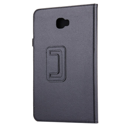 For Galaxy Tab A 10.1 / T580 Litchi Texture Magnetic Horizontal Flip Leather Case with Holder & Sleep / Wake-up Function