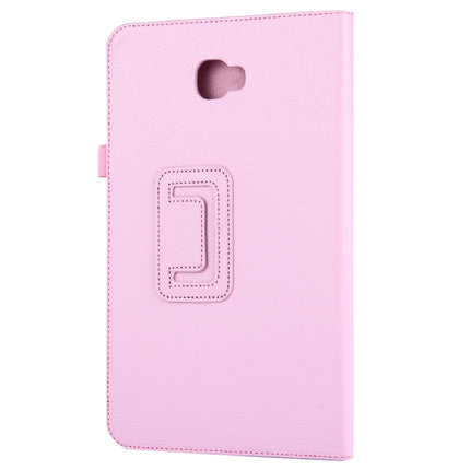 For Galaxy Tab A 10.1 / T580 Litchi Texture Magnetic Horizontal Flip Leather Case with Holder & Sleep / Wake-up Function, Galaxy Tab A 10.1 (2016)