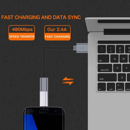 8 Pin Female to USB-C / Type-C Male Metal Shell Adapter