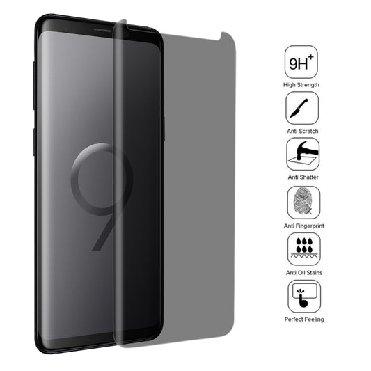 For Galaxy S9 0.3mm 9H Surface Hardness 3D Privacy Anti-glare Tempered Glass Protective Film, For S9