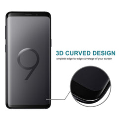 For Galaxy S9+ 0.3mm 9H Surface Hardness 3D Privacy Anti-glare Tempered Glass Protective Film, For Samsung Galaxy S9+