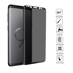 For Galaxy S9 0.3mm 9H Surface Hardness 3D Privacy Anti-spy Tempered Glass Protective Film, For Samsung Galaxy S9