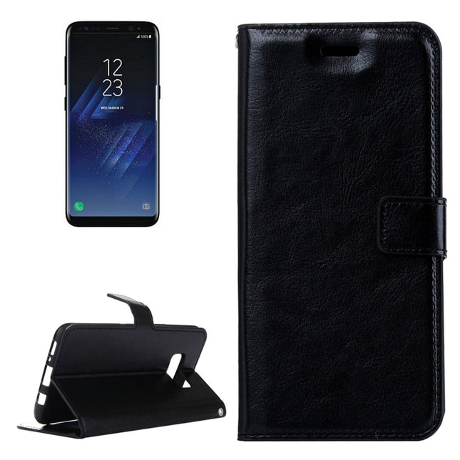 Für Galaxy S8 Retro Crazy Horse Texture Horizontal Flip Ledertasche mit Halter &amp; Kartenfächern &amp; Geldbörse &amp; Bilderrahmen, Für Samsung Galaxy S8, Für Galaxy S8, Galaxy S8